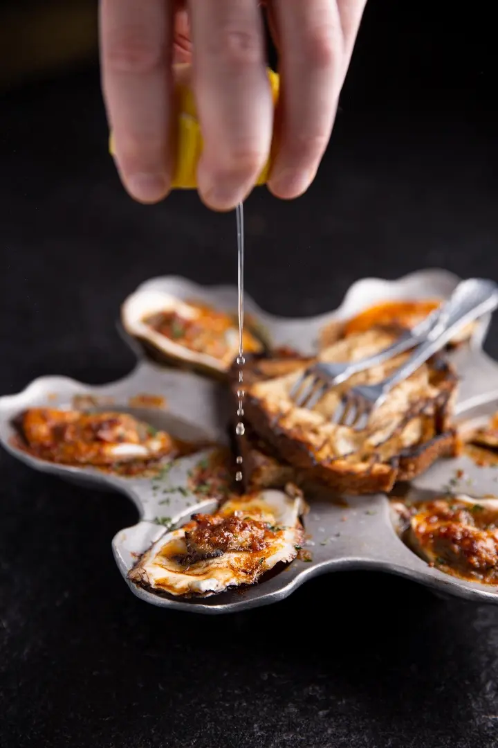 Chipotle Bourbon BBQ Oysters